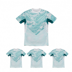 New Home Team Football Jersey Fan Edition Short Sleeve Men Soccer Shirt  4Pcs