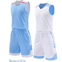 Reversible Basketball Jersey and Shorts Game Day Uniform Set