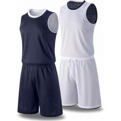 Mens Lightweight Reversible Basketball Uniform Kit for Training and Games 4 Counts